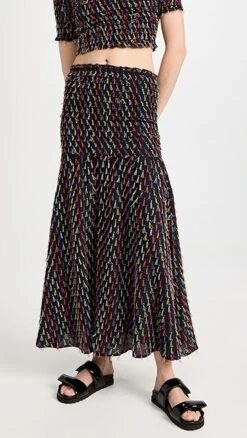 Abacaxi Smocked Skirt