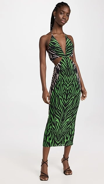 AFRM Tessa Mesh Halter Dress 8 AFRM Tessa Mesh Halter Dress - Image 6