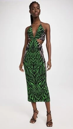 AFRM Tessa Mesh Halter Dress