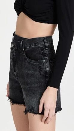 AGOLDE Crisscross Shorts -Denim Diva Shop agole306401d401 1648677459320 2 0. UX357 QL90
