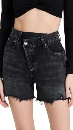 AGOLDE Crisscross Shorts -Denim Diva Shop agole306401d401 1648677459327 2 0. UX357 QL90