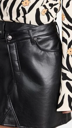 AGOLDE Recycled Leather Criss Cross Skirt -Denim Diva Shop agole3068511759 1661201455080 2 0. UX357 QL90
