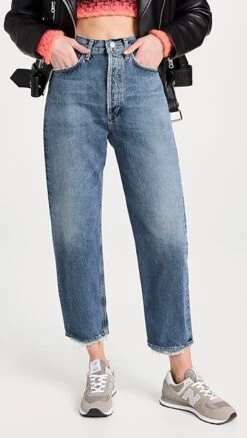AGOLDE 90's Crop: Mid Rise Loose Straight Jeans