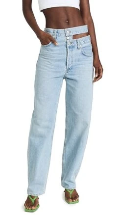 AGOLDE Broken Waistband Jeans -Denim Diva Shop agole306991454a 1656706725694 2 0. UX357 QL90