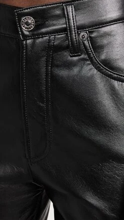 AGOLDE Recycled Leather Riley Long Jean: High Rise Straight -Denim Diva Shop agole3070811759 1668641697493 2 0. UX357 QL90