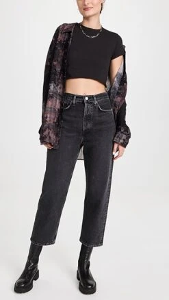 AGOLDE 90's Crop Jean: Mid Rise Loose Straight Jeans -Denim Diva Shop agole3071076421 1665753910987 2 0. UX357 QL90