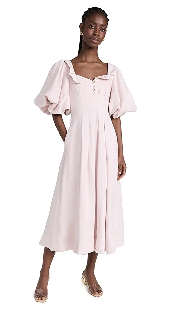 Aje Jessica Frill Midi Dress 8 Aje Jessica Frill Midi Dress - Image 6