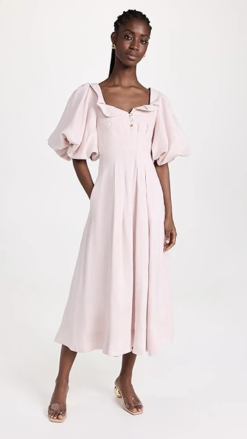 Aje Jessica Frill Midi Dress 9 Aje Jessica Frill Midi Dress - Image 7