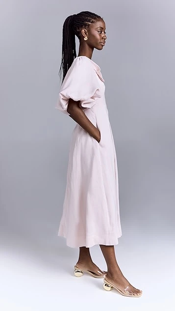 Aje Jessica Frill Midi Dress 5 Aje Jessica Frill Midi Dress - Image 3