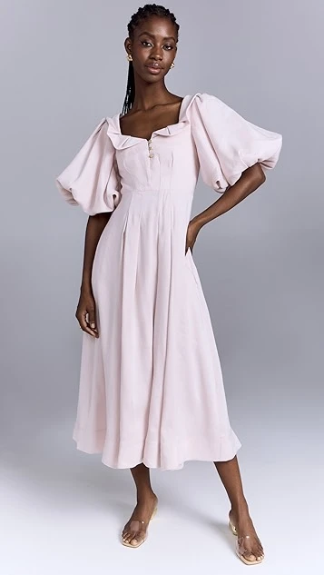 Aje Jessica Frill Midi Dress 3 Aje Jessica Frill Midi Dress