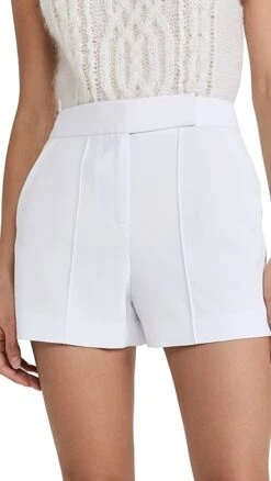 Alice + Olivia Dylan High Waist Tab Pintuck Shorts 13 Alice + Olivia Dylan High Waist Tab Pintuck Shorts -Denim Diva Shop alice46187102ca 1641930132354 2 0. UX357 QL90