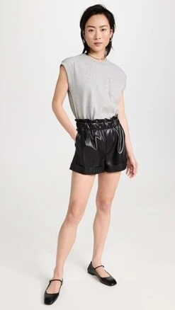 Alice + Olivia Reagan Vegan Leather Shorts -Denim Diva Shop alice466691071c 1680273625235 2 0. UX357 QL90
