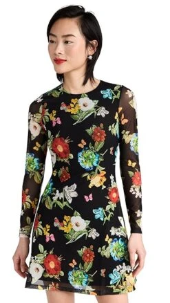 Alice + Olivia Delora Flare Mini Dress -Denim Diva Shop alice4667120a65 1680215946277 2 0. UX357 QL90