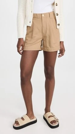 Alex Mill Twill Pleated Shorts