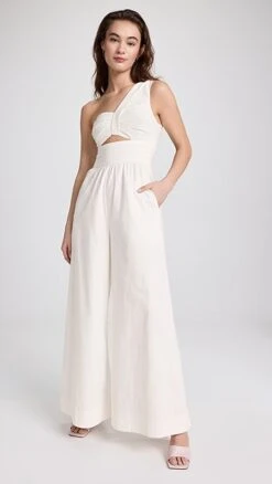 AMUR Laurie One Shoulder Jumpsuit
