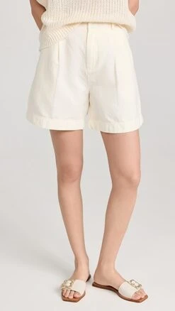 Apiece Apart Francoise Pleated Shorts