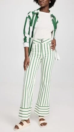 ASKK NY Brighton Stripe Pants -Denim Diva Shop askkk3010821315 1678295112502 2 0. UX357 QL90