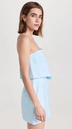 Amanda Uprichard Matea Skort Romper -Denim Diva Shop aupri311251c023 1681411598560 2 0. UX357 QL90