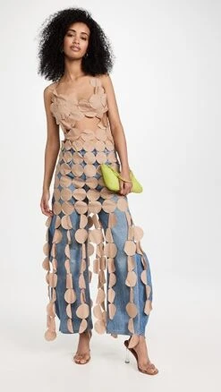 A.W.A.K.E. MODE Multi Circle Dress -Denim Diva Shop awake3033558730 1682605018031 2 0. UX357 QL90