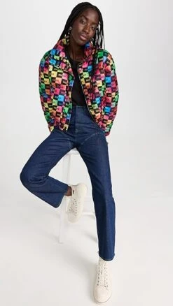 BruceGlen Stencil Mini Logo Puffer Jacket -Denim Diva Shop bglen300251e600 1663162057288 2 0. UX357 QL90