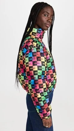 BruceGlen Stencil Mini Logo Puffer Jacket -Denim Diva Shop bglen300251e600 1663162058780 2 0. UX357 QL90