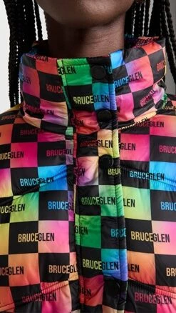 BruceGlen Stencil Mini Logo Puffer Jacket -Denim Diva Shop bglen300251e600 1663162059134 2 0. UX357 QL90