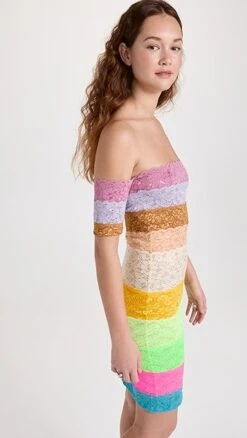 BruceGlen Cake Stripe Lace Bandage Mini Dress -Denim Diva Shop bglen3004620d62 1682098052669 2 0. UX357 QL90