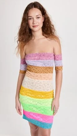 BruceGlen Cake Stripe Lace Bandage Mini Dress -Denim Diva Shop bglen3004620d62 1682103035861 2 1. UX357 QL90