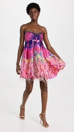 Camilla Strapless Short Feather Dress -Denim Diva Shop camla308791ec1d 1671466756117 2 0. UX357 QL90