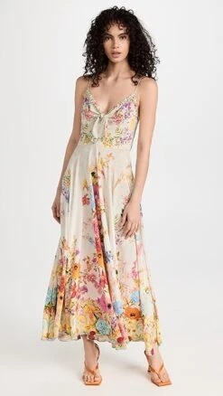 Camilla Long Dress With Tie Front 15 Camilla Long Dress With Tie Front -Denim Diva Shop camla308981f623 1681499508339 2 0. UX357 QL90