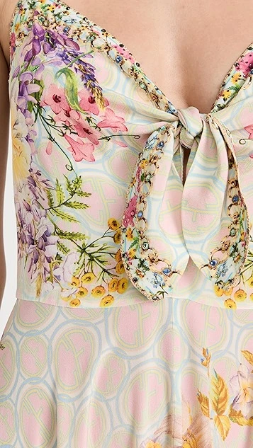 Camilla Long Dress With Tie Front 7 Camilla Long Dress With Tie Front - Image 5