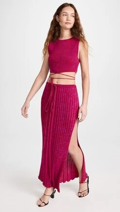 Christopher Esber Pleated Knit Tie Skirt -Denim Diva Shop cesbe301421d033 1679601913126 2 0. UX357 QL90