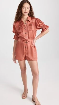Cinq A Sept Cinq à Sept Hallie Romper -Denim Diva Shop cinqa3139512292 1679002012239 2 0. UX357 QL90