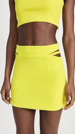 Dur Doux High Waist Cutout Miniskirt