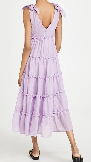 English Factory Tiered Midi Dress 4 English Factory Tiered Midi Dress - Image 2