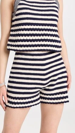 Eleven Six Lara Crochet Stripe Shorts -Denim Diva Shop elsix300781f7bf 1675808308188 2 0. UX357 QL90
