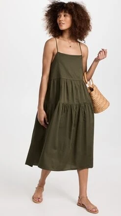 Enza Costa Cool Cotton Strappy Tiered Dress -Denim Diva Shop enzac4107512977 1683747367289 2 0. UX357 QL90