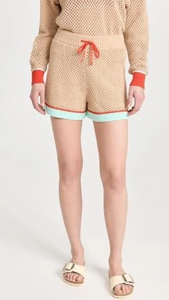 525 Crochet Colorblock Shorts -Denim Diva Shop famer213591fa1f 1681767076487 2 0. UX357 QL90