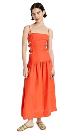 FARM Rio Orange Cut Out Midi Dress 15 FARM Rio Orange Cut Out Midi Dress -Denim Diva Shop farmr30624146ab 1674767538894 2 0. UX357 QL90
