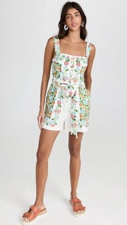 FARM Rio Tropical Romance Off White Romper -Denim Diva Shop farmr306751fe39 1683639883147 2 0. UX357 QL90