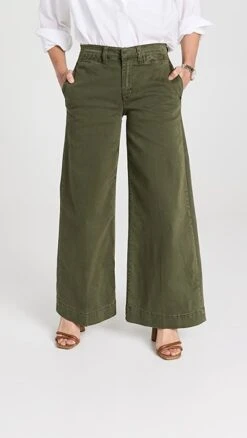 FRAME Le Pixie Wide Leg Tomboy Petite Trousers