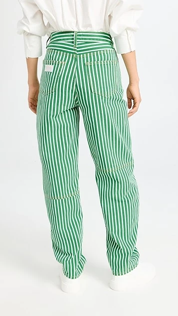 GANNI Stripe Denim Stary Jeans 4 GANNI Stripe Denim Stary Jeans - Image 2