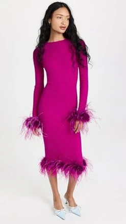 Giuseppe Di Morabito Feather Trim Dress -Denim Diva Shop gmora3008611299 1667856928500 2 0. UX357 QL90