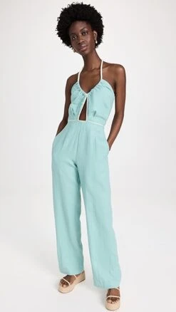 HEVRON Cecily Jumpsuit -Denim Diva Shop hevrn300151f82e 1676651069987 2 0. UX357 QL90