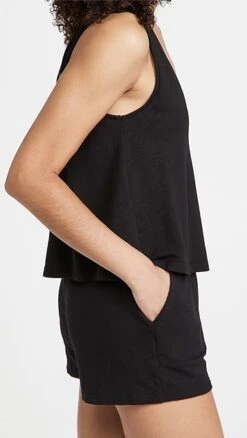 MONROW Supersoft Tank Romper -Denim Diva Shop hrlow412441071c q3 2 1. UX357 QL90