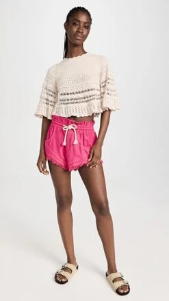 Isabel Marant Etoile Isabel Marant Étoile Talapiz Shorts -Denim Diva Shop imara3067812202 1681303645191 2 0. UX357 QL90