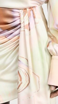 SIMKHAI Mae Marble Printed Satin Draped Mini Skirt -Denim Diva Shop jondb310931f858 1676925629106 2 0. UX357 QL90