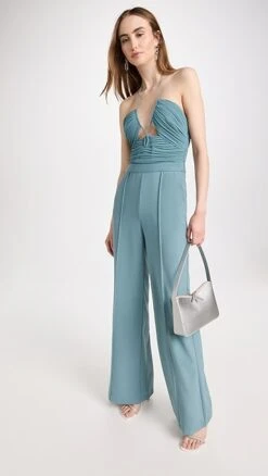 SIMKHAI Gala Plisse Cutout Jumpsuit -Denim Diva Shop jondb3110271874 1675871409806 2 0. UX357 QL90