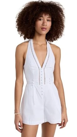 Joslin Rosalyn Cotton Romper -Denim Diva Shop josli3002022164 1673468773011 2 0. UX357 QL90
