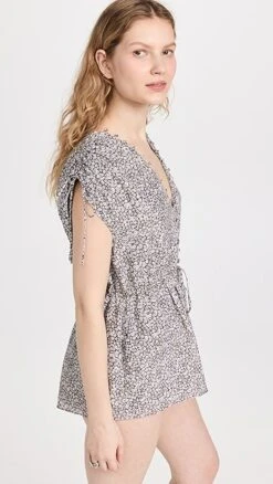 Joslin Mary Lin Silk Cotton Romper -Denim Diva Shop josli3002313026 1673446631202 2 0. UX357 QL90